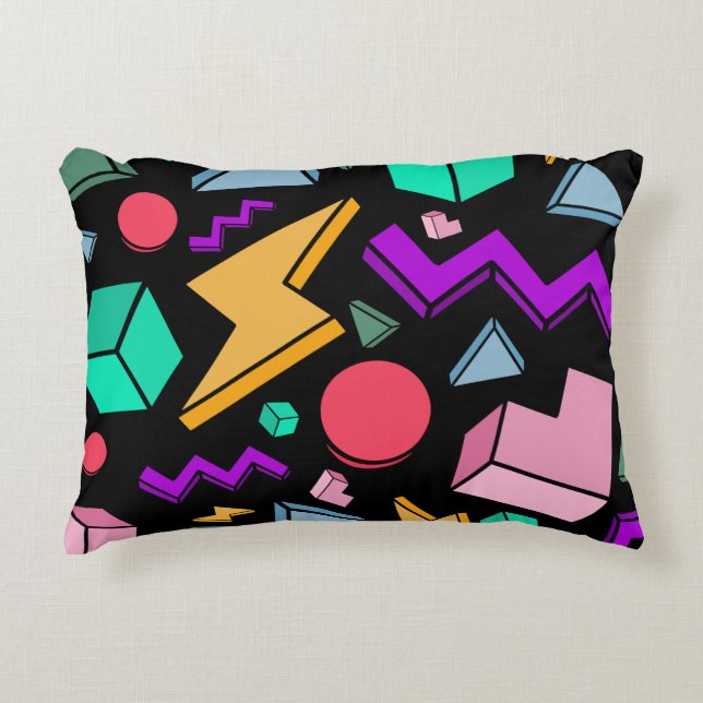 Retro för Aesthetic Vintage Prydnadskudde (Framsidan)