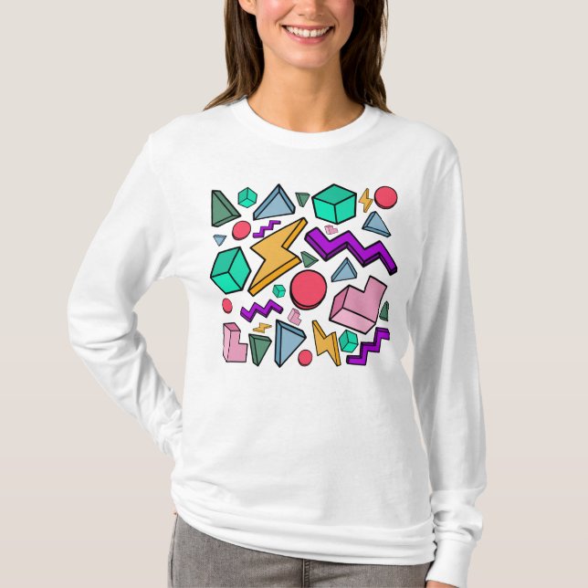 Retro för Aesthetic Vintage T Shirt (Framsida)