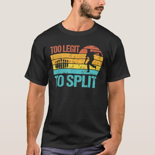 Retro för att dela för Bowlers Bowling Team T Shirt (Framsida)