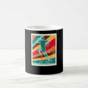 Retro för handbollsspelare kaffemugg