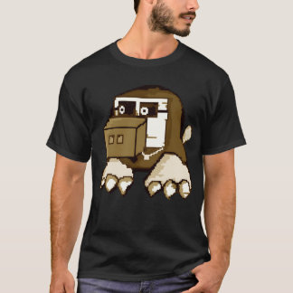 Retro för kvadratisk hund t shirt