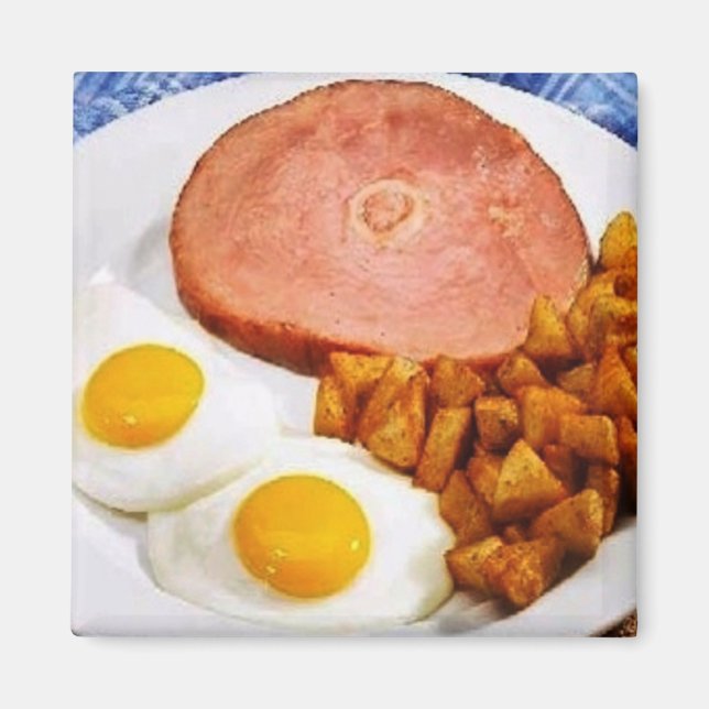 Retro för middag magnet (Framsidan)