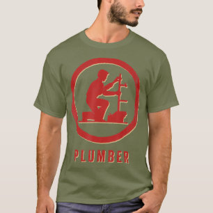 Retro för vintage av rörmokare t shirt