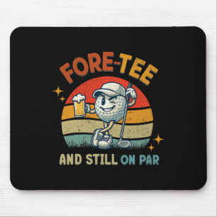 Retro Fore Tee Golf Födelsedagsfest 40-årsdag G Musmatta