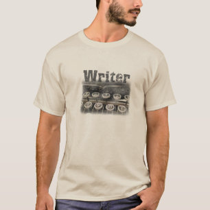 Retro Författar-T-shirt Tee