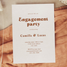 Retro-Förlovningsfest Inbjudningar