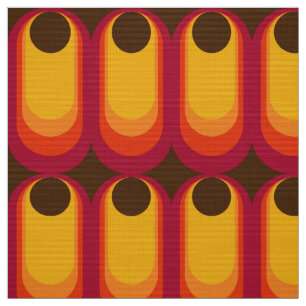 Retro-format 60s 70s-väv i mönster tyg