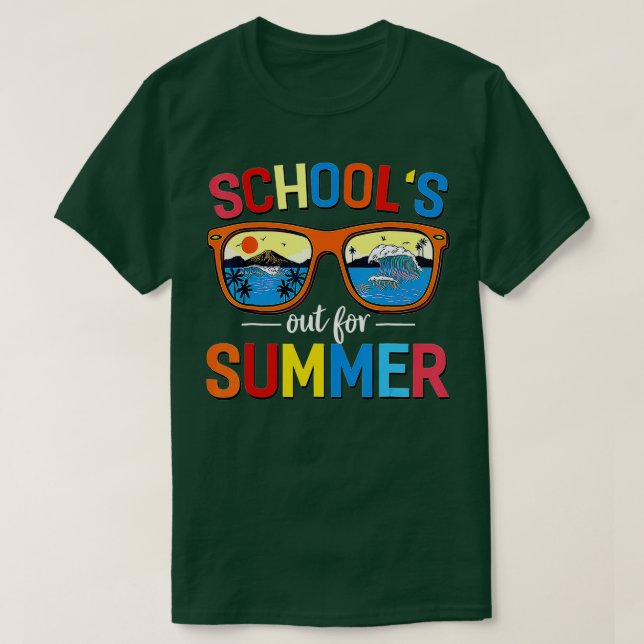 Retro förra Skolor-dagen ut för sommartid T Shirt (Design framsida)