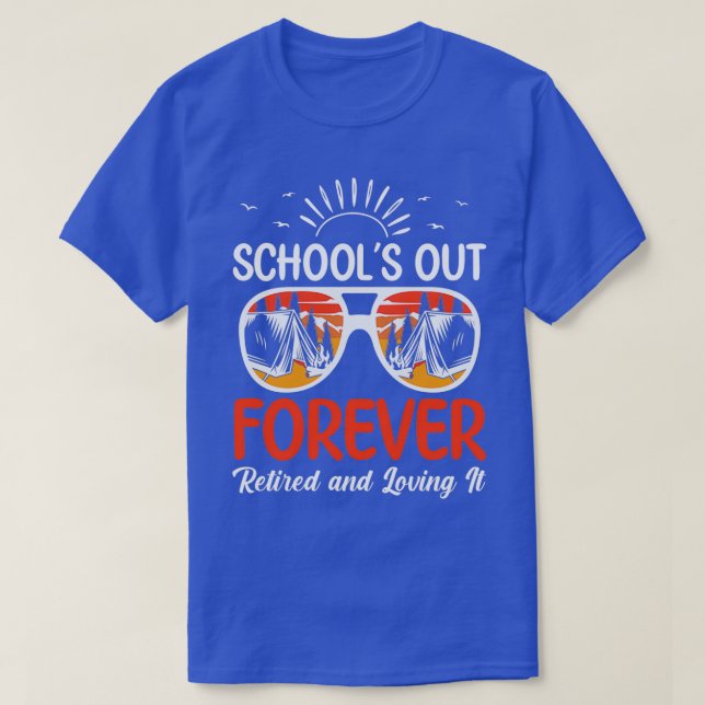 Retro förra Skolor-dagen utanför Retir T Shirt (Design framsida)