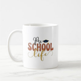 Retro Förskoleliv Lärare Tacksamhet Design Kaffemugg