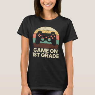 Retro Första Klass Spelare Tillbaka Till Skolan Ba T Shirt