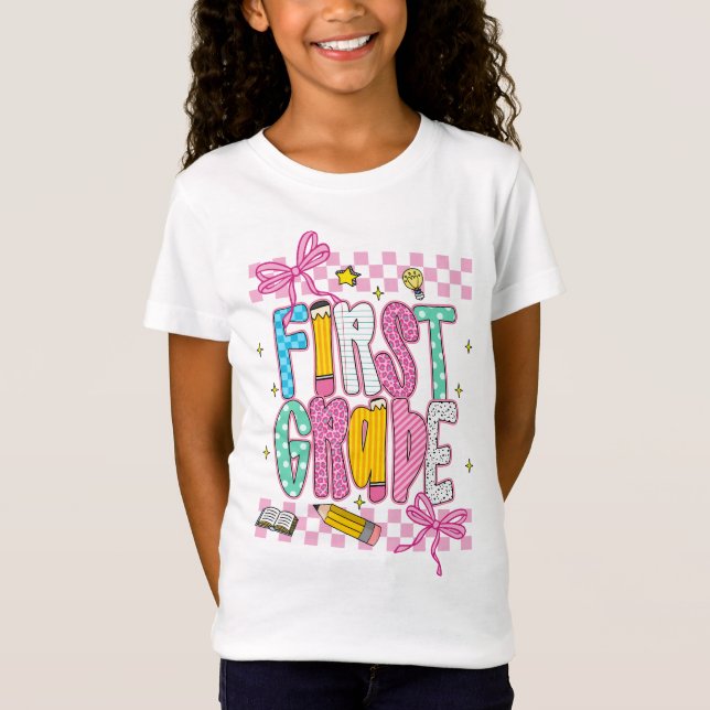 Retro första klass  t shirt (Framsida)