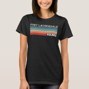 Retro Fort Lauderdale Florida FL Souvenir T Shirt
