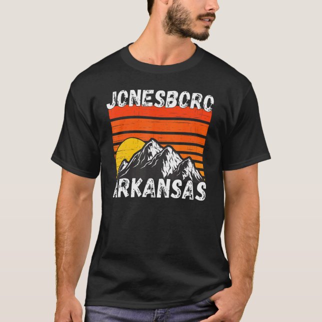 Retro Fort Smith Arkansas Kläder T Shirt (Framsida)
