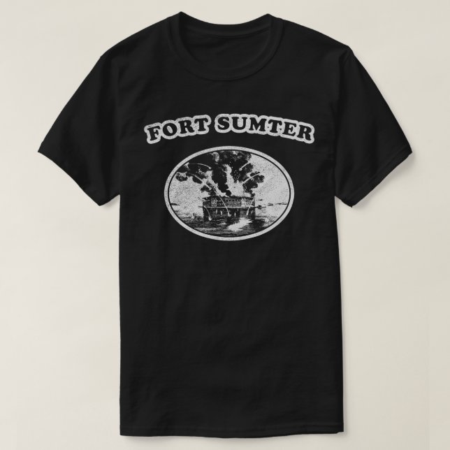 Retro Fort Sumter T Shirt (Design framsida)