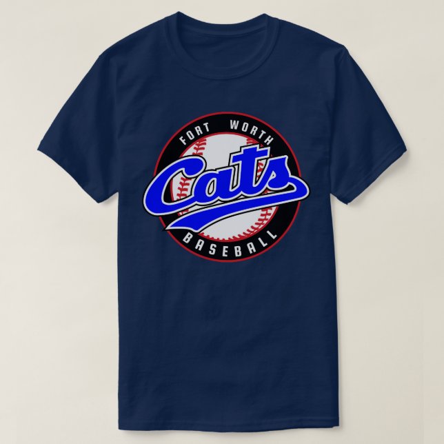 Retro Fort Worth Cats Baseball TShirt 1 T Shirt (Design framsida)