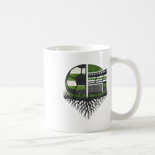 Retro fotboll Ll Stadium Natur Design Kaffemugg