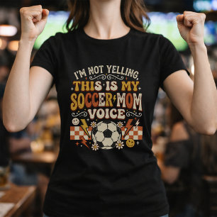 Retro Fotbollsmamma Röst Matchdag T Shirt