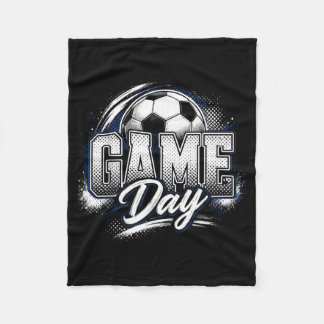 Retro fotbollsmatchdagsskjorta män kvinnor barn fleecefilt