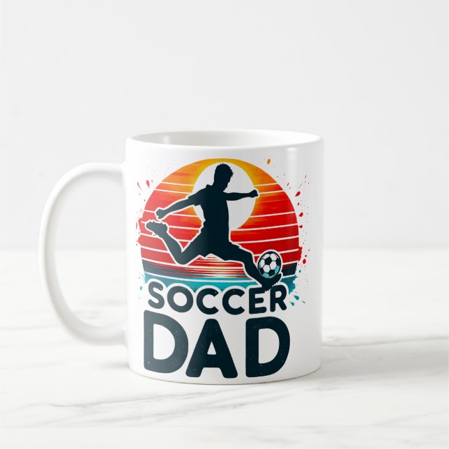 Retro fotbollspappa kaffemugg (Vänster)