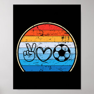 Retro fotbollsspelare fotbollstränare poster