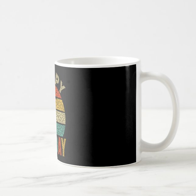 Retro fotbollsspelare prickig konststudent Glad Do Kaffemugg (Höger)