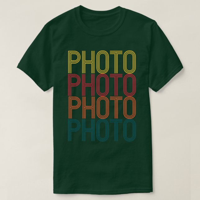 Retro-fotofotodesign för fotoskrivare VI T Shirt (Design framsida)