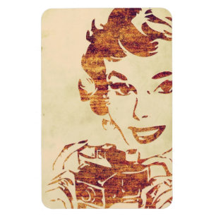 Retro fotograf magnet