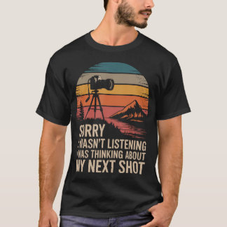 Retro fotograferingskamera humor för fotograf t shirt
