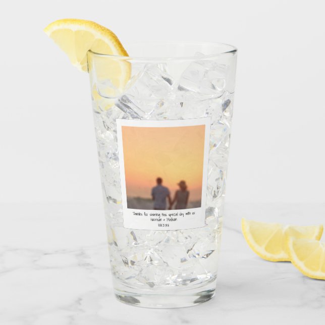 Retro-fotoparvänner namn anpassningsbar  glaskopp (Framsida Ice)