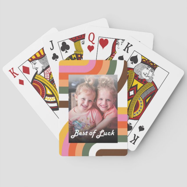 Retro fotospelkort casinokort (Baksidan)