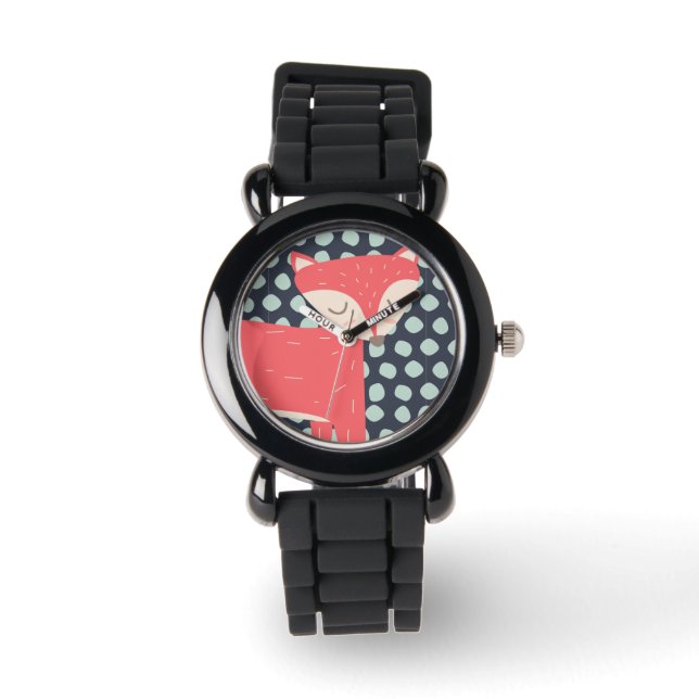 Retro Fox Armbandsur (Framsida)