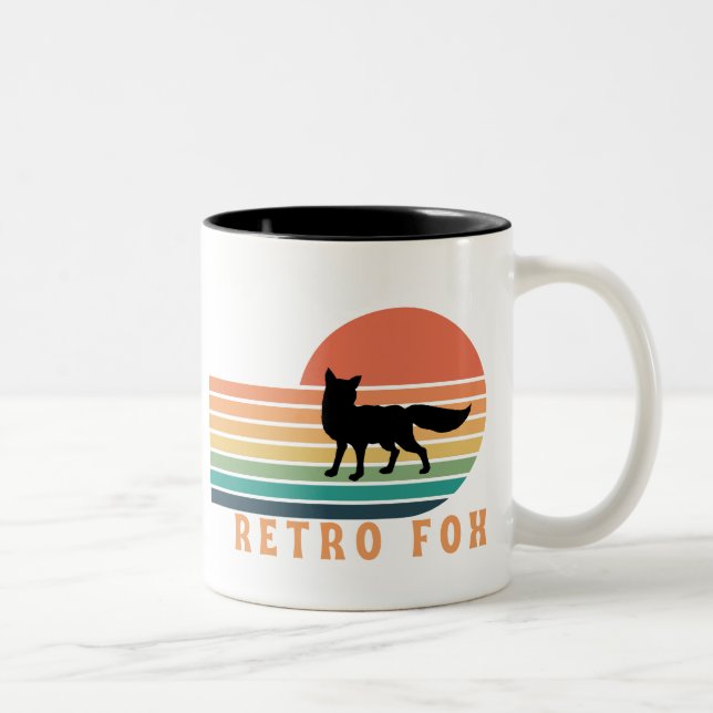 Retro Fox Två-Tonad Mugg (Höger)
