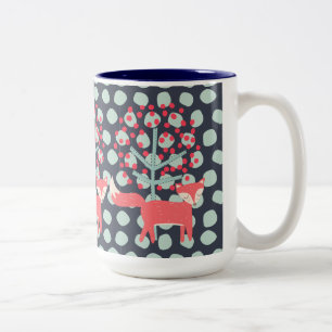 Retro Fox Två-Tonad Mugg