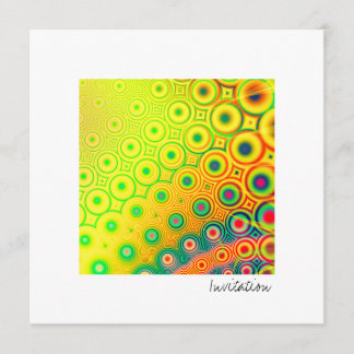 Retro ·, Fractalkonst ·, Gult Inbjudningar