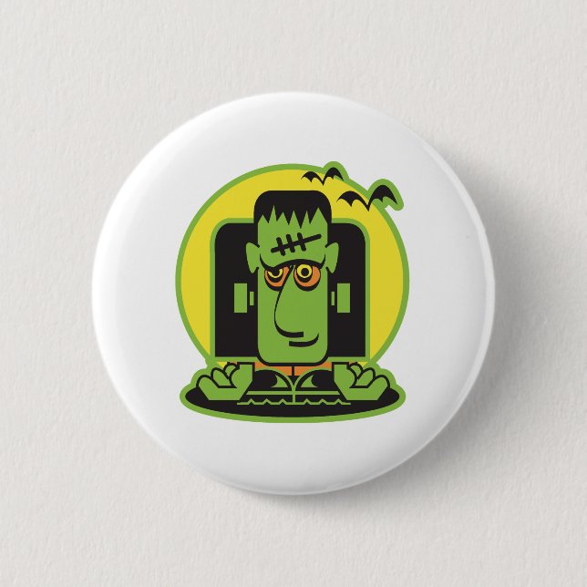 retro Frankenstein-design Knapp (Framsida)
