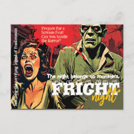 Retro Frankenstein Vintage Skräck Halloween-fest Helg Vykort