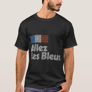 Retro Frankrike Ocer Shirt 2018 Fransk Flagga ALLE T