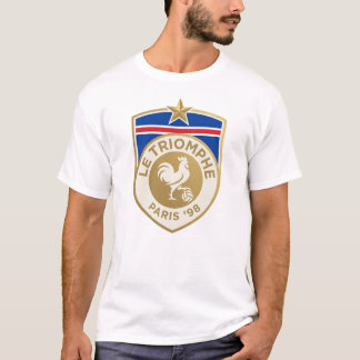 Retro Frankrike VM 1998 fotbollströja T Shirt