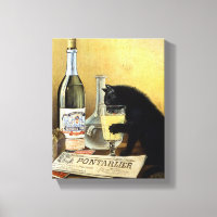 Retro-fransken poster "absinthe bourgeois"