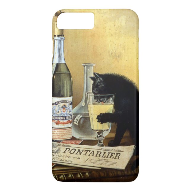 Retro-fransken poster "absinthe bourgeois" Case-Mate iPhone skal (Baksida)