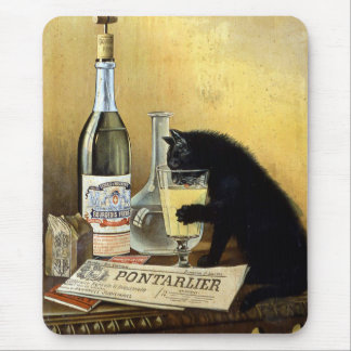 Retro-fransken poster "absinthe bourgeois" musmatta