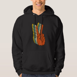 Retro Fred Årgångs 60-tal 70-tal Hippie Hoodie