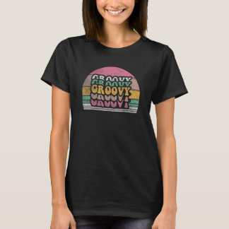 Retro Fredstecken Kärlek 60-tal 70-tal Tie Dye Gro T Shirt