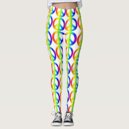 Retro Fredstecken Neon Leggings