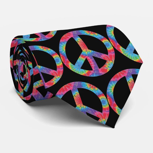 Retro Fredstecken - Regnbåge Hippie Design Slips (Rullad)