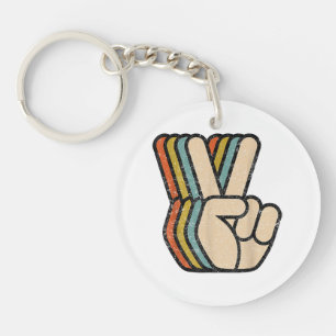 Retro Fredstecken V Finger Vintage 60s 70:s 80-sek