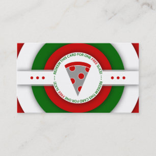 retro FREE PIZZA SLICE coupon Rabattkort
