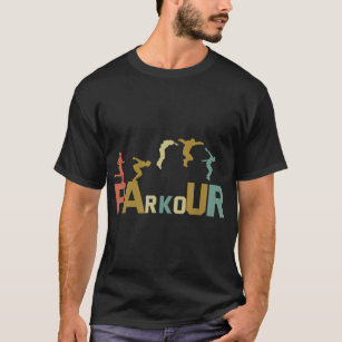 Retro Free Running Parkour T Shirt
