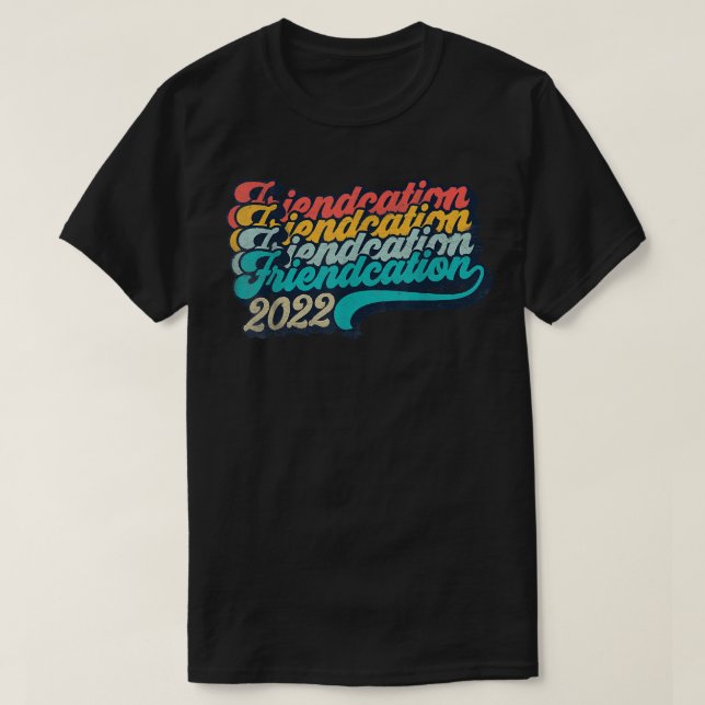 Retro Friendcation 2022 Girls Resa Girls Vacation T Shirt (Design framsida)